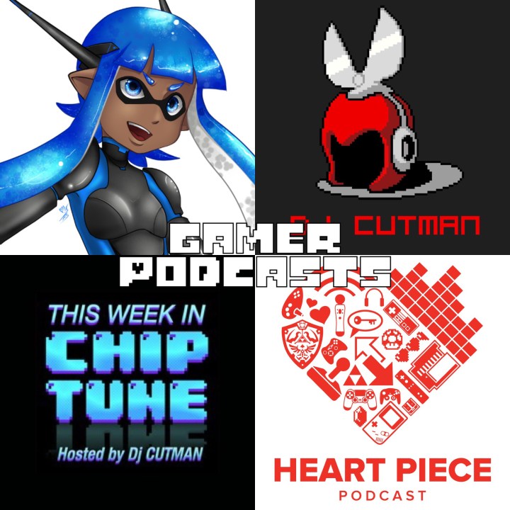A compilation of the podcast logos and the host's profile pictures. Photo created by Devonne T.