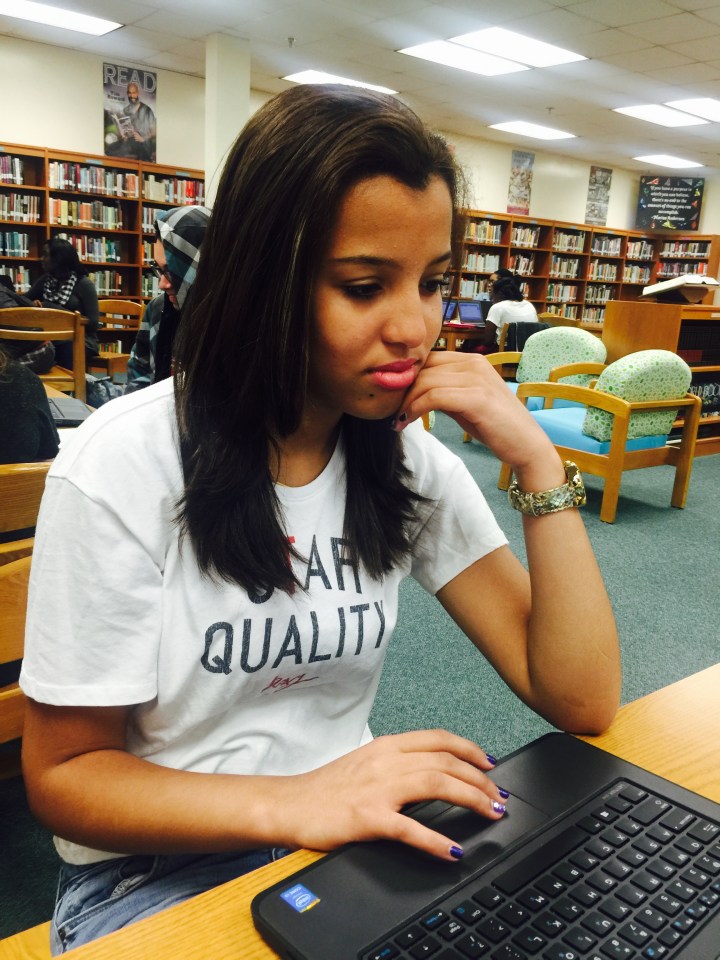 "Stripes or polka dots? Why?" "[I like] polka dots because stripes make me dizzy." - Mina Gaston, '18